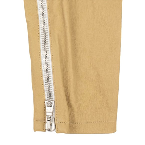 UNRAVEL PROJECT Beige Leather Skinny Lace Up Pants Size 26 $2240 - Picture 6 of 6